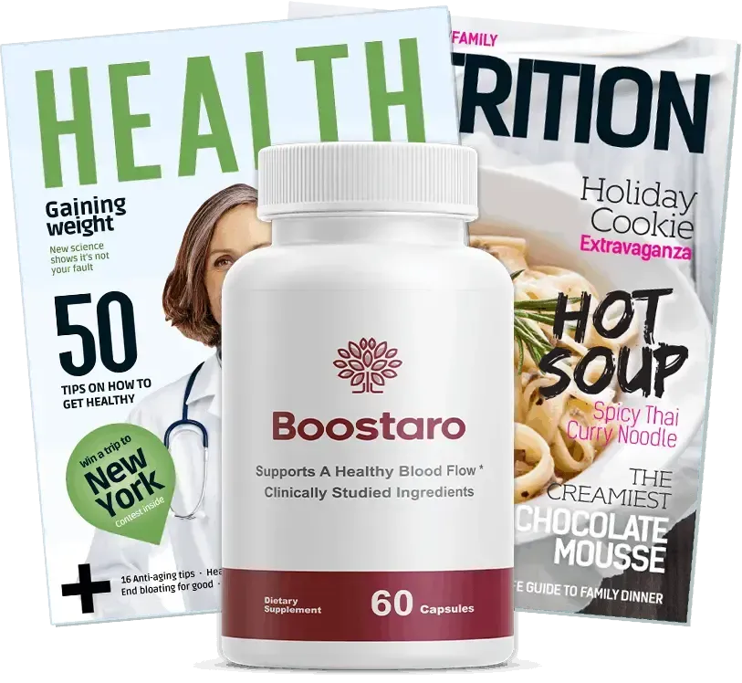 Boostaro bottles for male health and vitality